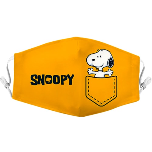 cubreboca infantil snoopy