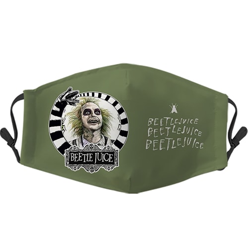 cubrebocas de tela beetlejuice