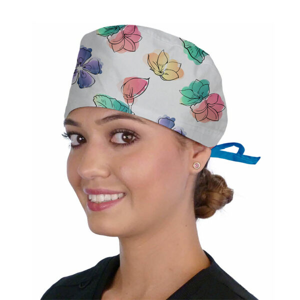 Gorro quirúrgico flowerpatter